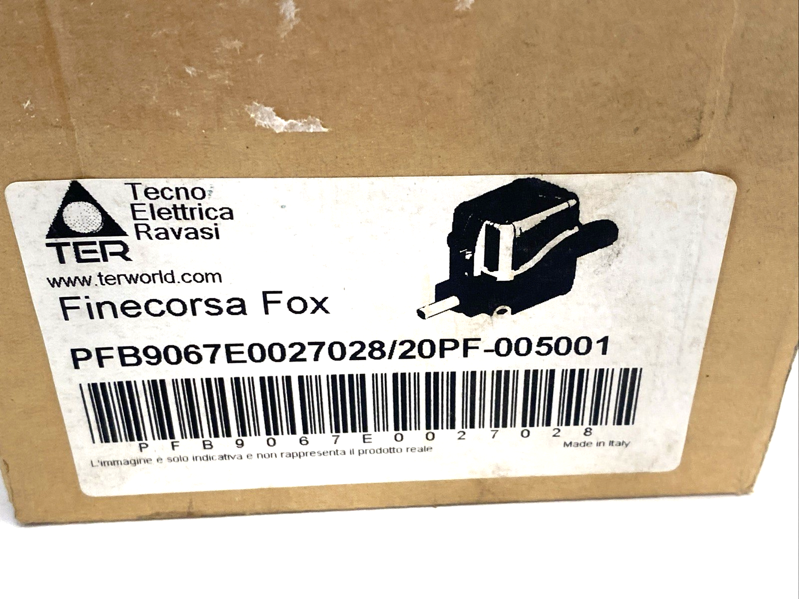 TER Finecorsa Fox PFB9067E0027028 Rotary Limit Switch 1:27 Ratio 20PF-005001 - Maverick Industrial Sales