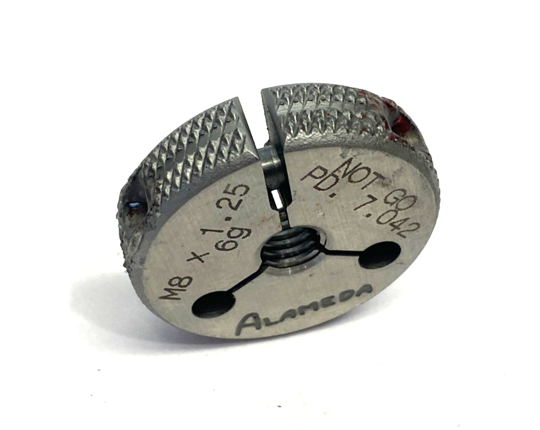 Alameda M8 x 1.25-6G Threaded Ring Gauge NOT GO PD 7.042 - Maverick Industrial Sales