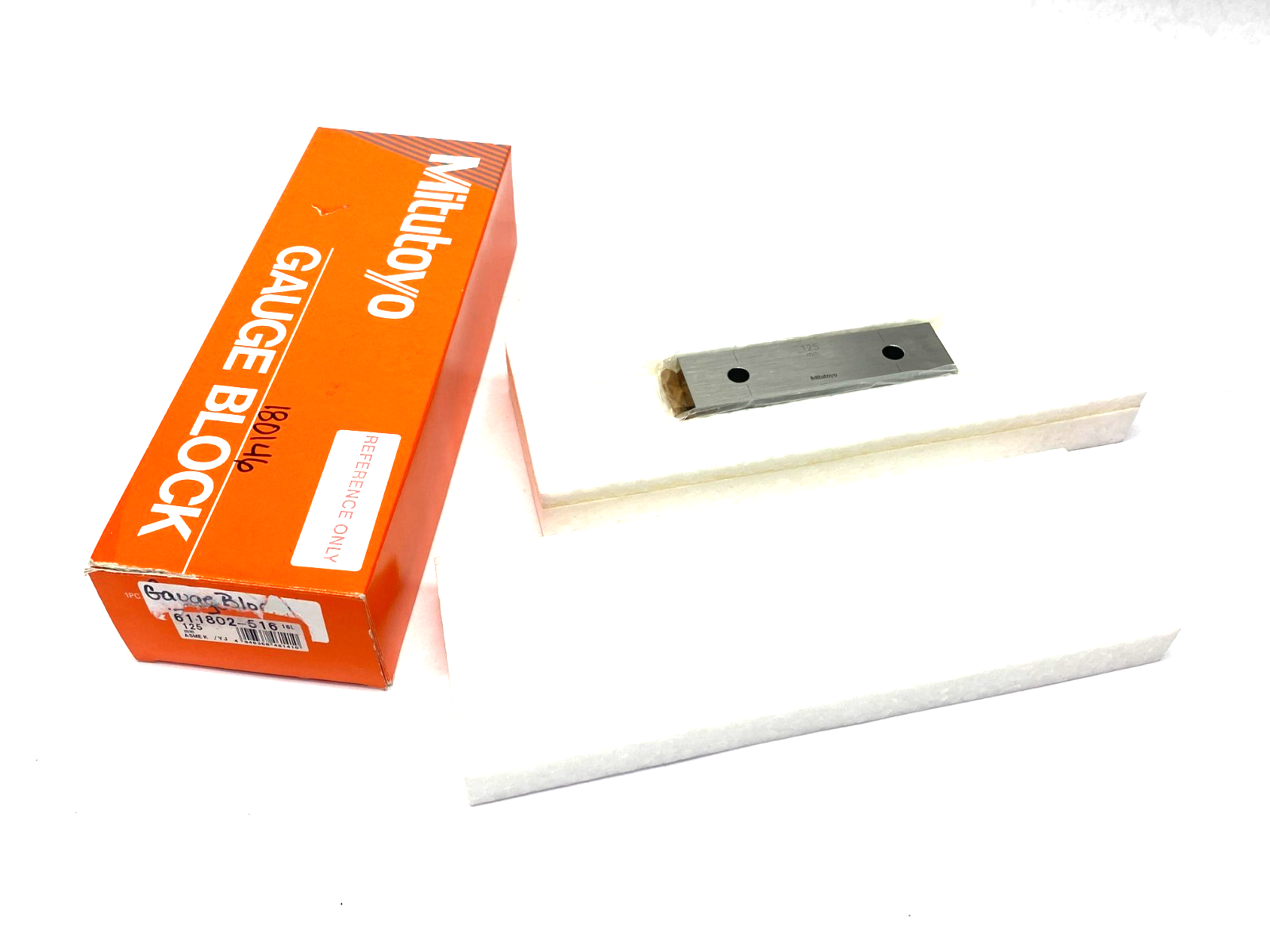 Mitutoyo 611802-516 Rectangular Gage Block 125mm ASMEK/YJ - Maverick Industrial Sales