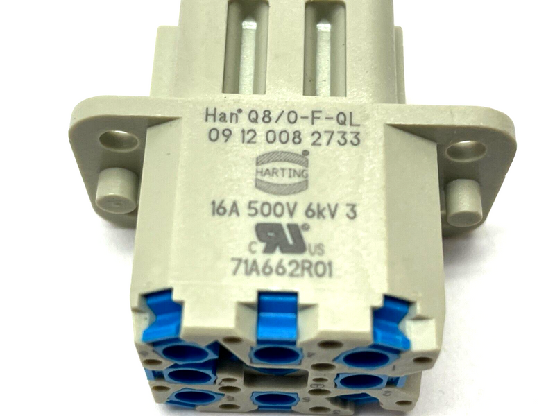 Harting 09120082733 Compact Connector Han Q8/0-F-QL 20-14 AWG - Maverick Industrial Sales
