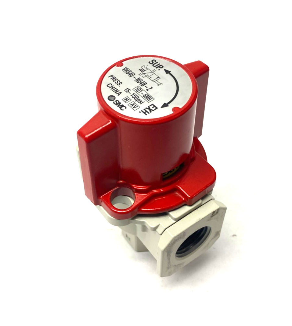 SMC VHS40-N04B-Z Manual Lockout Relief Valve Single Act 3-Port - Maverick Industrial Sales