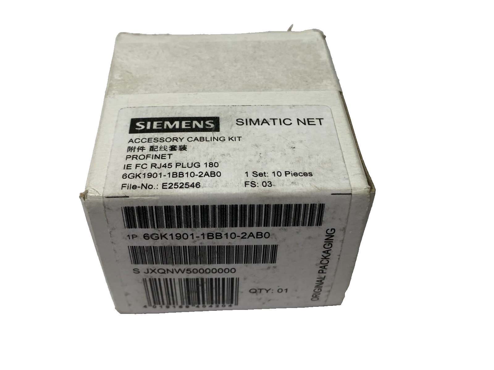 Siemens 6GK1901-1BB10-2AB0 SIMATIC NET Industrial Ethernet RJ45 Plug PKG OF 12 - Maverick Industrial Sales