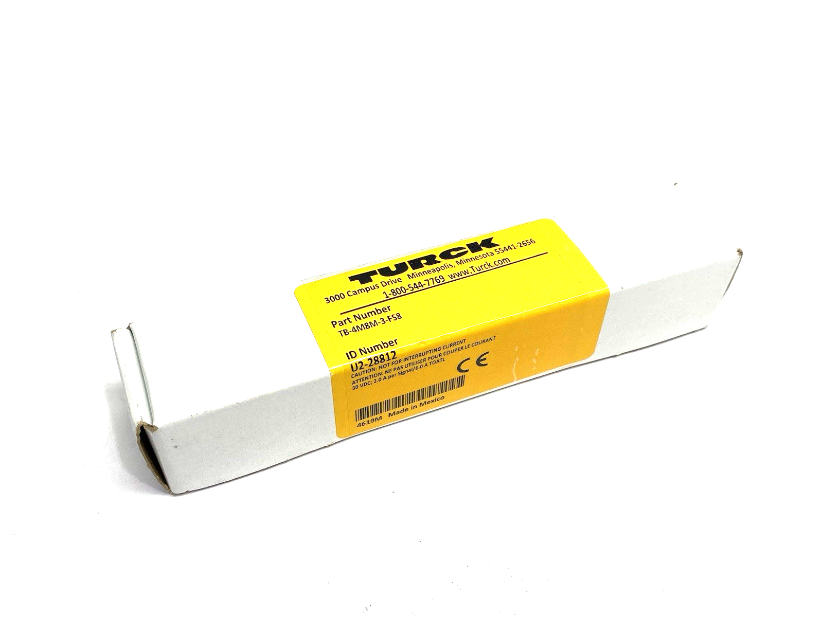 Turck U2-28812 Passive Actuator/Sensor Junction Box, 4 Ports TB-4M8M-3-FS8 - Maverick Industrial Sales