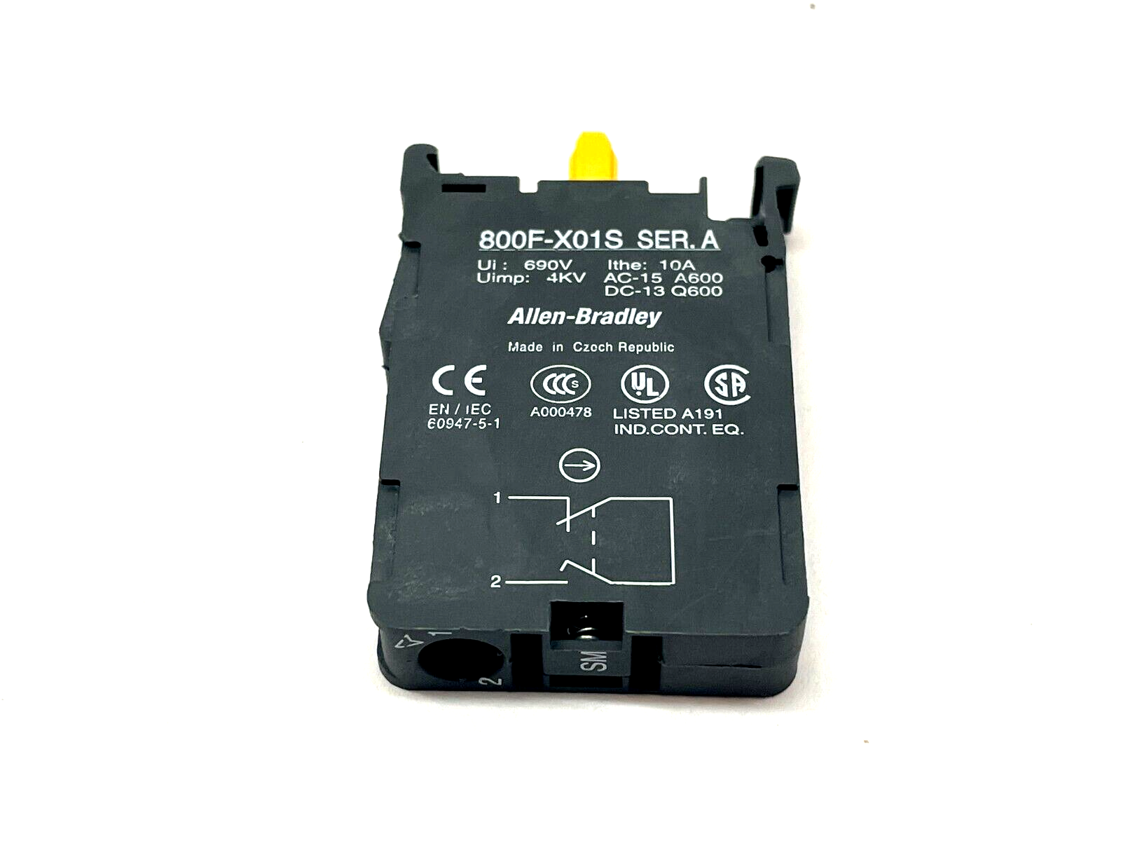 Allen Bradley 800F-X01S Ser. A Pushbutton Contactors LOT OF 2 - Maverick Industrial Sales