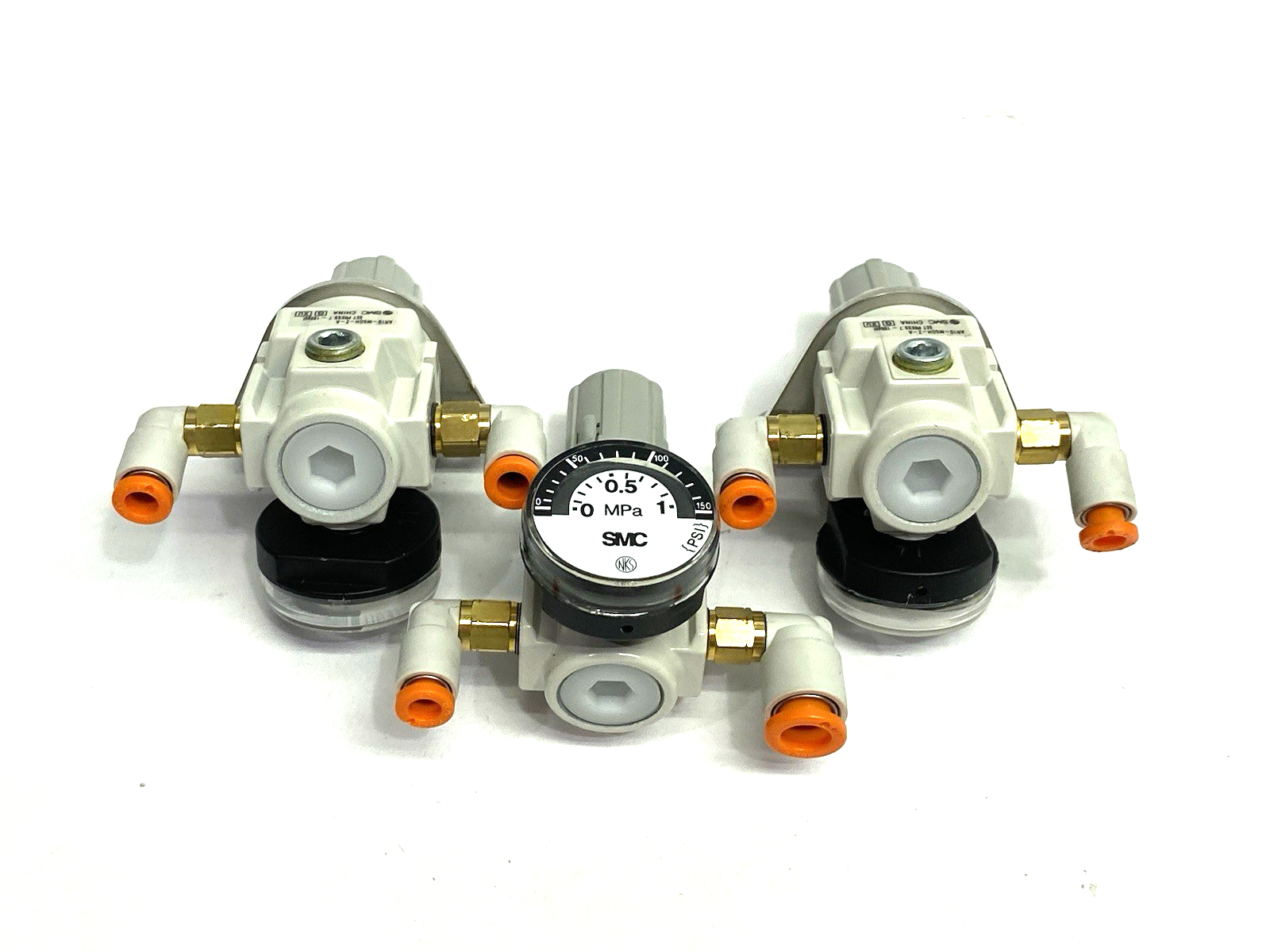 AR10-M5GH-Z-A | SMC Miniature Modular Regulator M5 Ports AR MASS PRO, LOT OF 3 - Used - Maverick Industrial Sales
