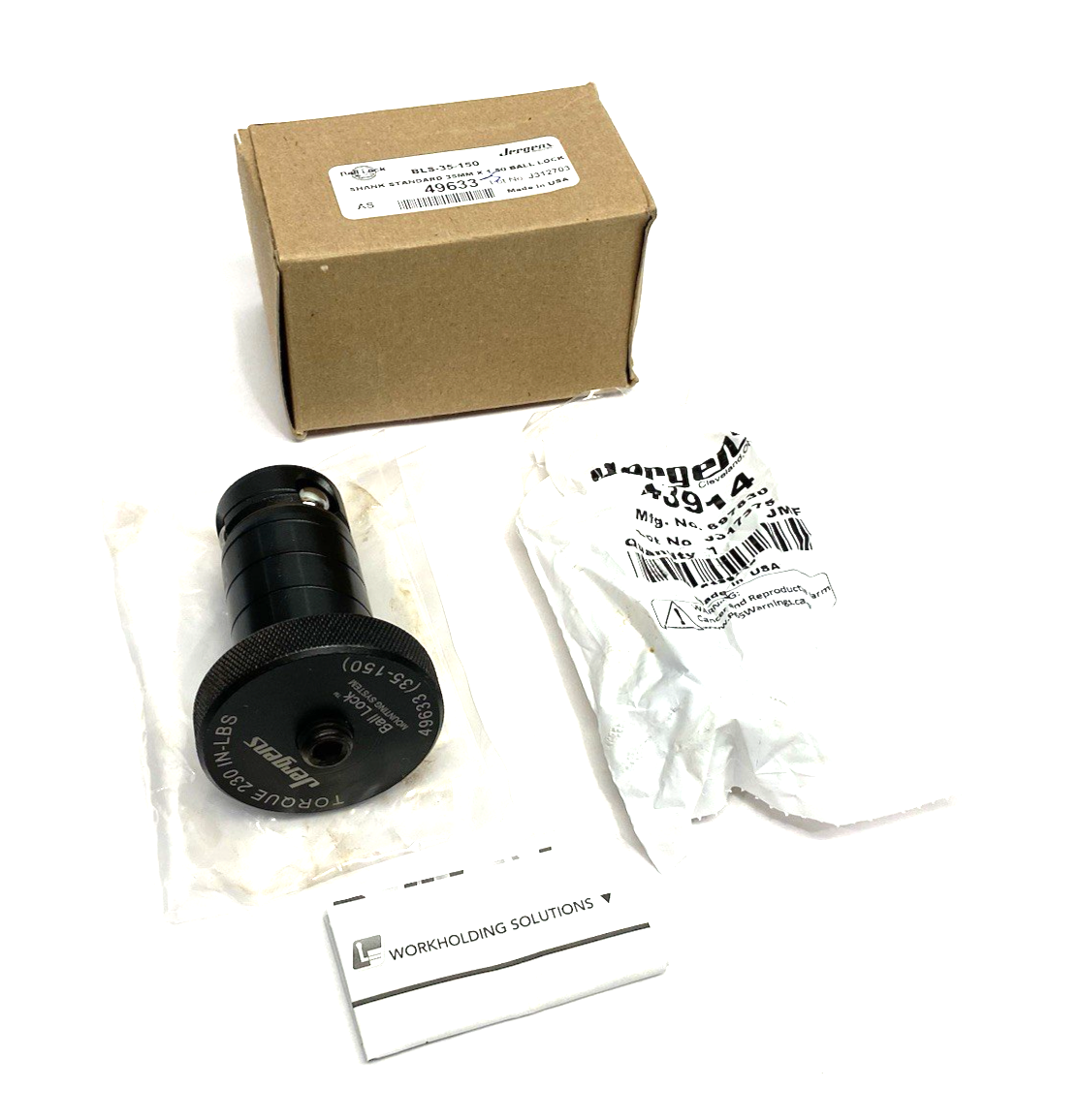 Jergens 49633-S Ball Lock® Fast Acting Shank 35mm x 1.50 Standard, BLS-35-150 - Maverick Industrial Sales