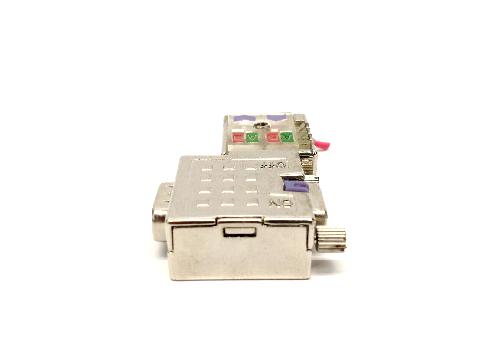 Brad Harrison PA9D01-42 D-Sub Connector w/ LEDs & Programming Port, 90 Degree - Maverick Industrial Sales