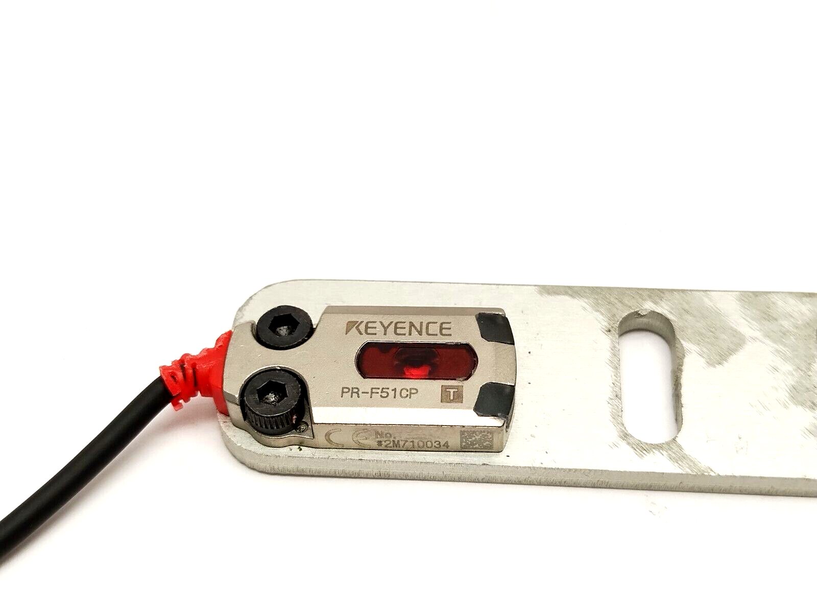 Keyence PR-F51CP Flat Transmissive Thrubeam Photoelectric Sensor M8 4-Pin 0.6m - Maverick Industrial Sales