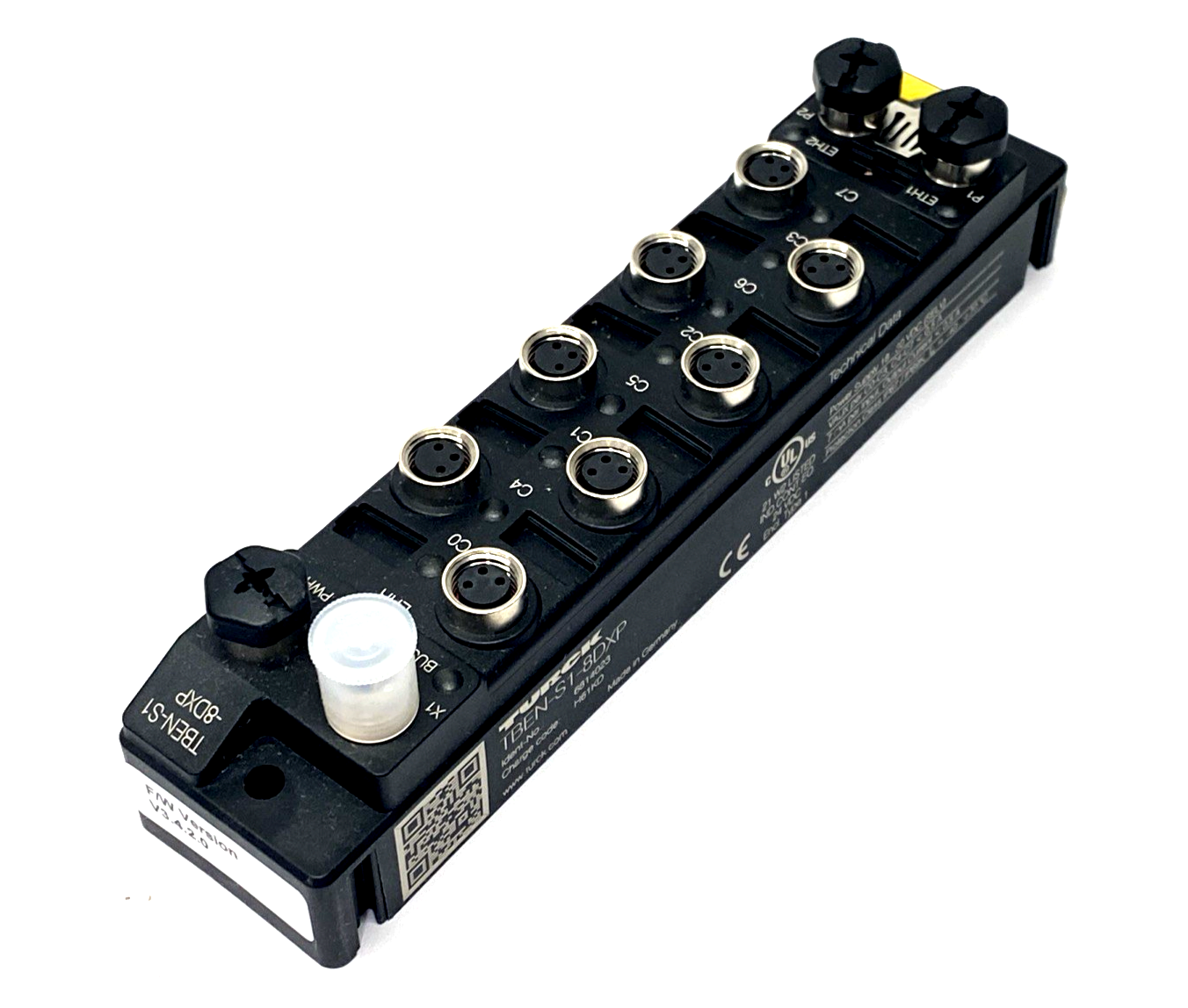 TBEN-S1-8DXP | Turck Compact Multiprotocol I/O Module for Ethernet 6814023 - New – Open box - Maverick Industrial Sales