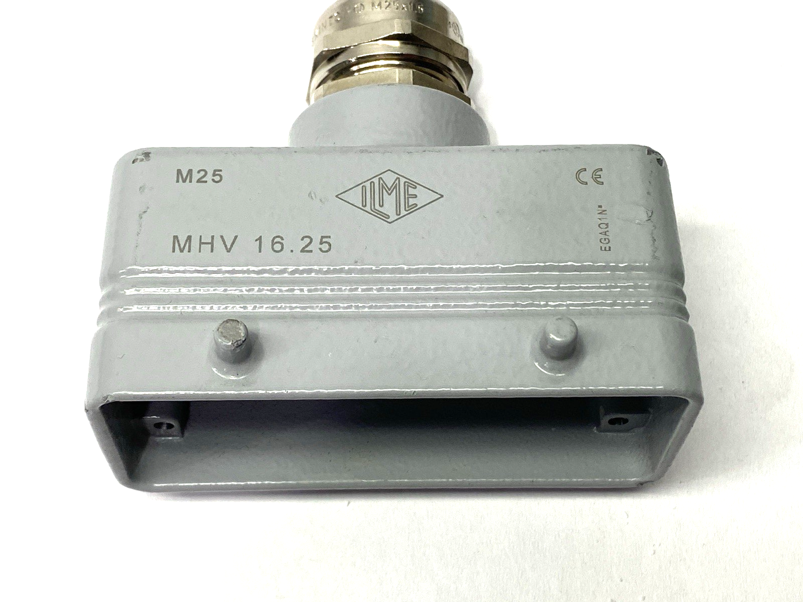 ILME CPM-06 Male Rectangular Insert 6-Pin w/ MHV-16.25 Connector Hood M25 Entry - Maverick Industrial Sales