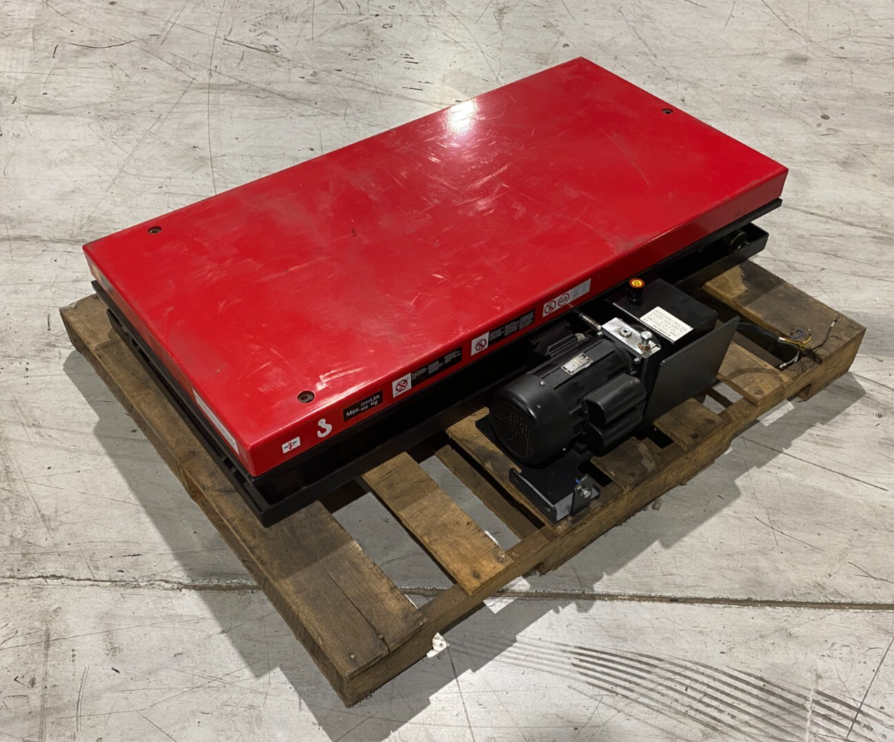 Dayton 35KT68 Scissor Lift Table 39" Max Lift, 8" Min Lift MISSING CONTROLS - Maverick Industrial Sales