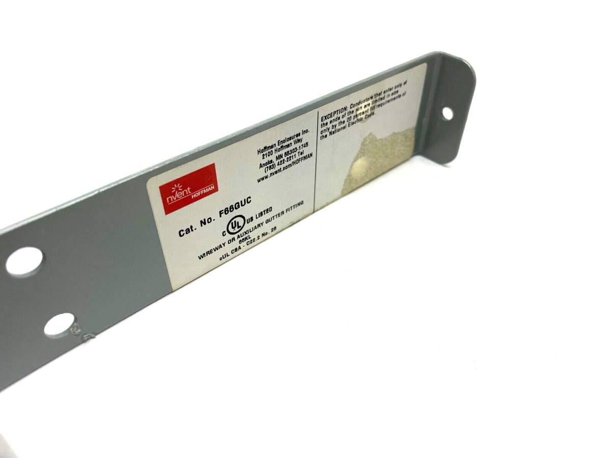 F66GUC | Hoffman U-Connector Joining Bracket 6" x 6" x 1.38" Depth Gray Steel - New – Open box - Maverick Industrial Sales