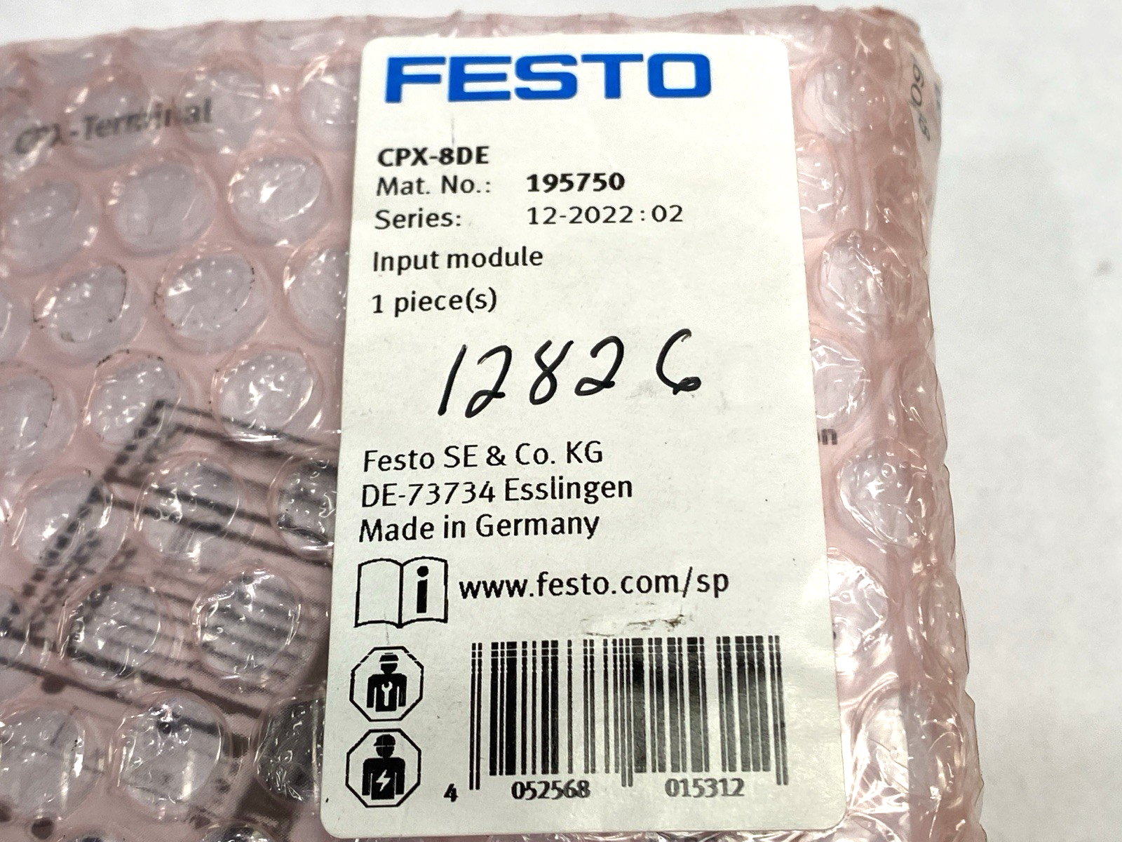 Festo CPX-8DE Terminal Input Module 195750 - Maverick Industrial Sales