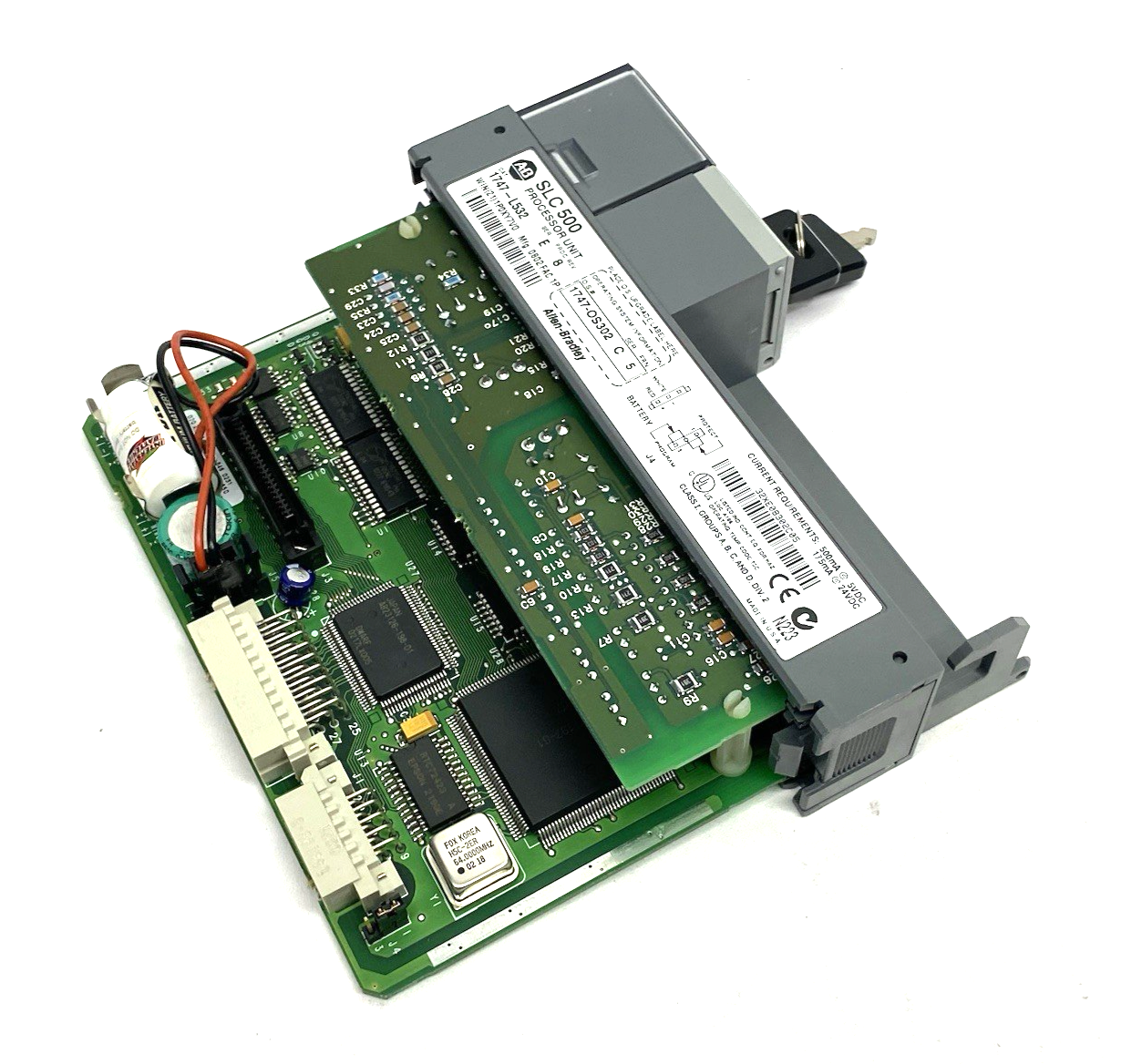 Allen Bradley 1747-L532 Ser. E Rev. 8 SLC 500 CPU Processor Unit w/ Key NO DOOR - Maverick Industrial Sales