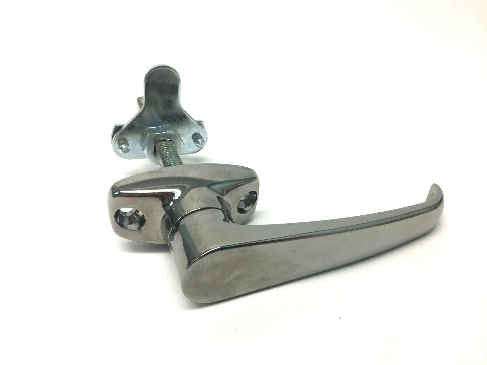 80/20 Chrome Deluxe Door Handle 4" Long - Maverick Industrial Sales