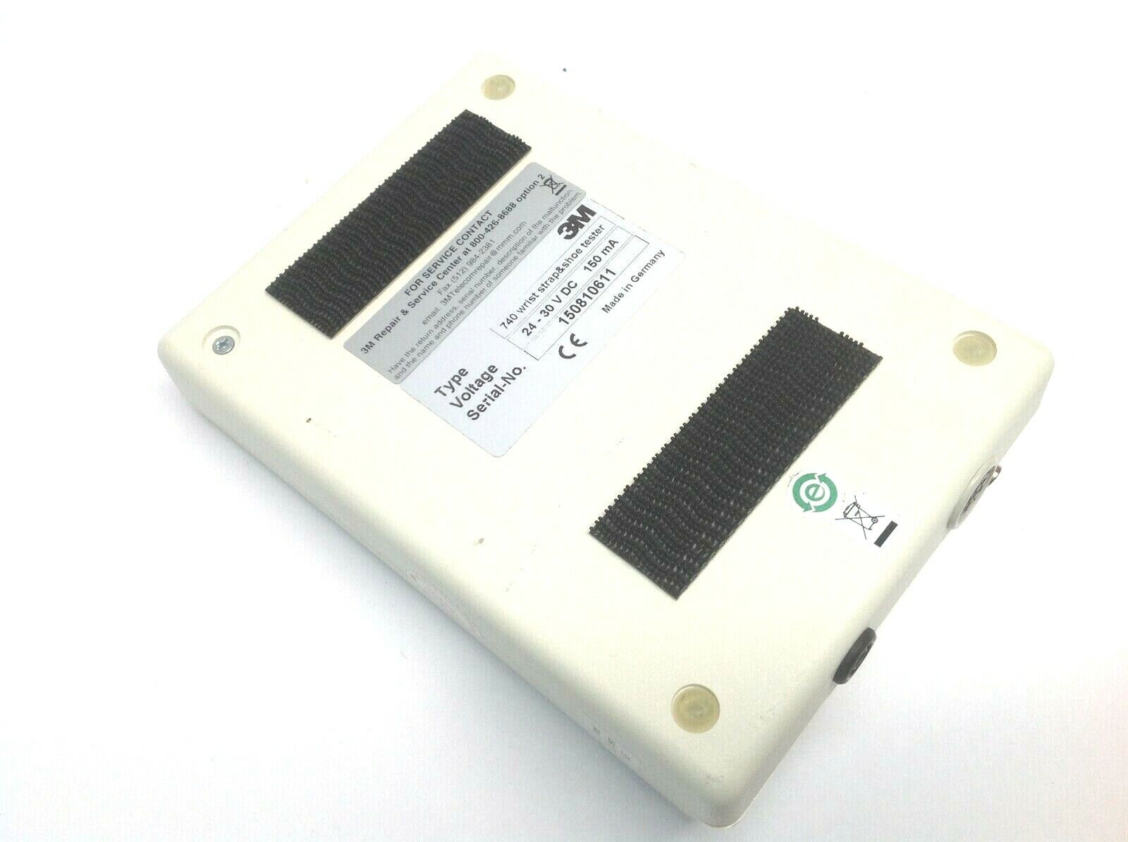 3M 740 Wrist Strap and Shoe Tester Static Control DC 24-30V 150 mA - Maverick Industrial Sales