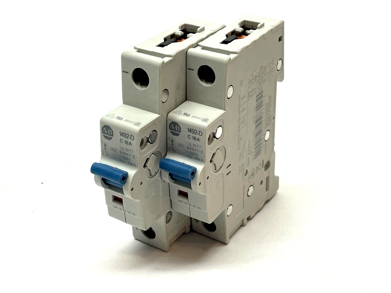 Allen Bradley 1492-D1C160 Ser. D Miniature Circuit Breaker PKG OF 2 - Maverick Industrial Sales