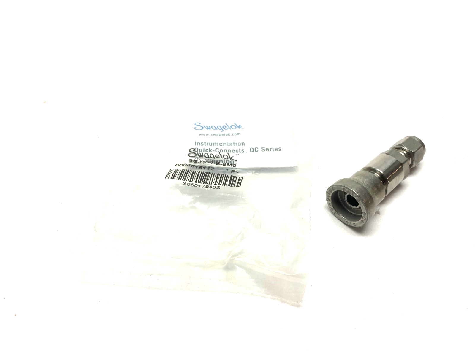 Swagelok SS-QC4-B-6M0 Instrumentation Quick Connect Fitting QC Series 6mm Tube - Maverick Industrial Sales