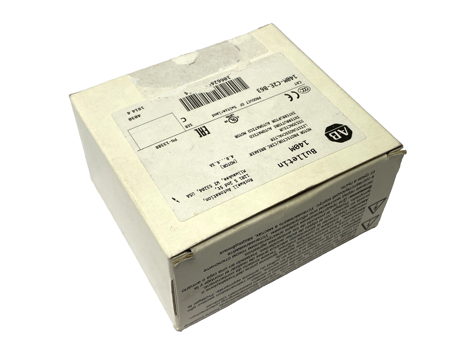 Allen Bradley 140M-C2E-B63 Motor Protector Circuit Breaker 3-Pole 4-6.3A Ser. C - Maverick Industrial Sales