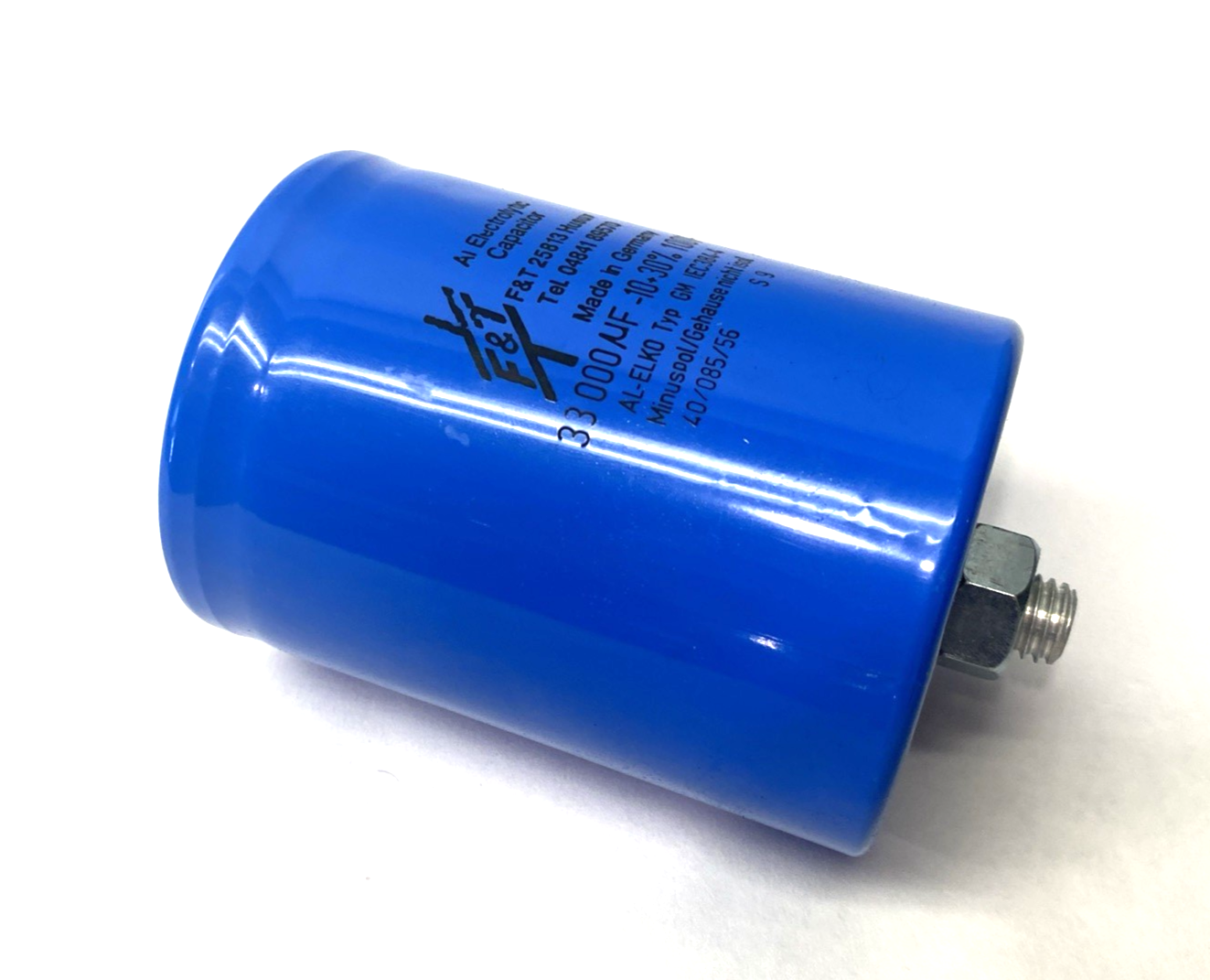 AL-Elko TypGM | F&T Electrolytic Capacitor, 33,000µF-10+30%100V - Used - Maverick Industrial Sales