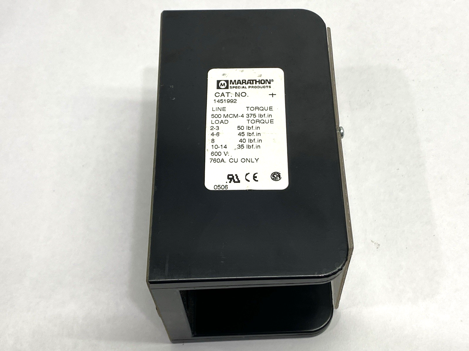 Marathon 1451992 Power Terminal Block 600V 760A - Maverick Industrial Sales