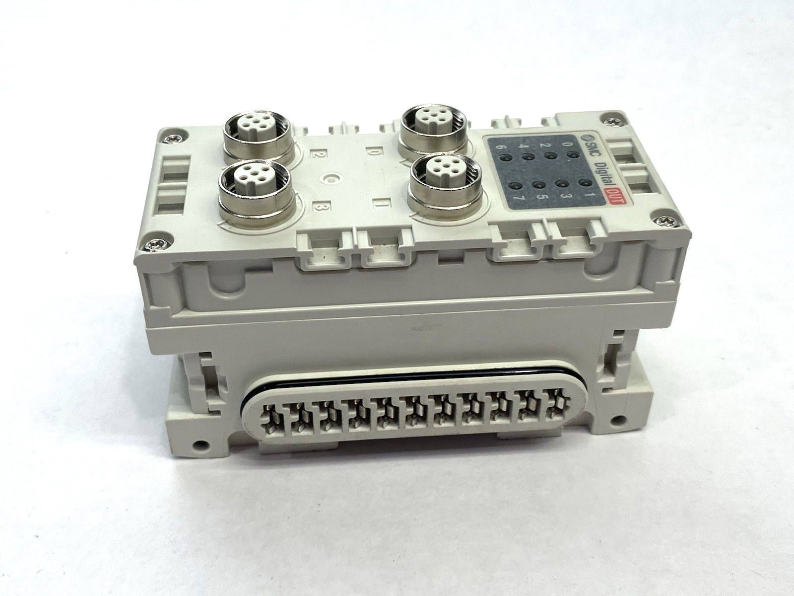 SMC EX600-DYPB Digital Output Module PNP 8-Point 4xM12 - Maverick Industrial Sales