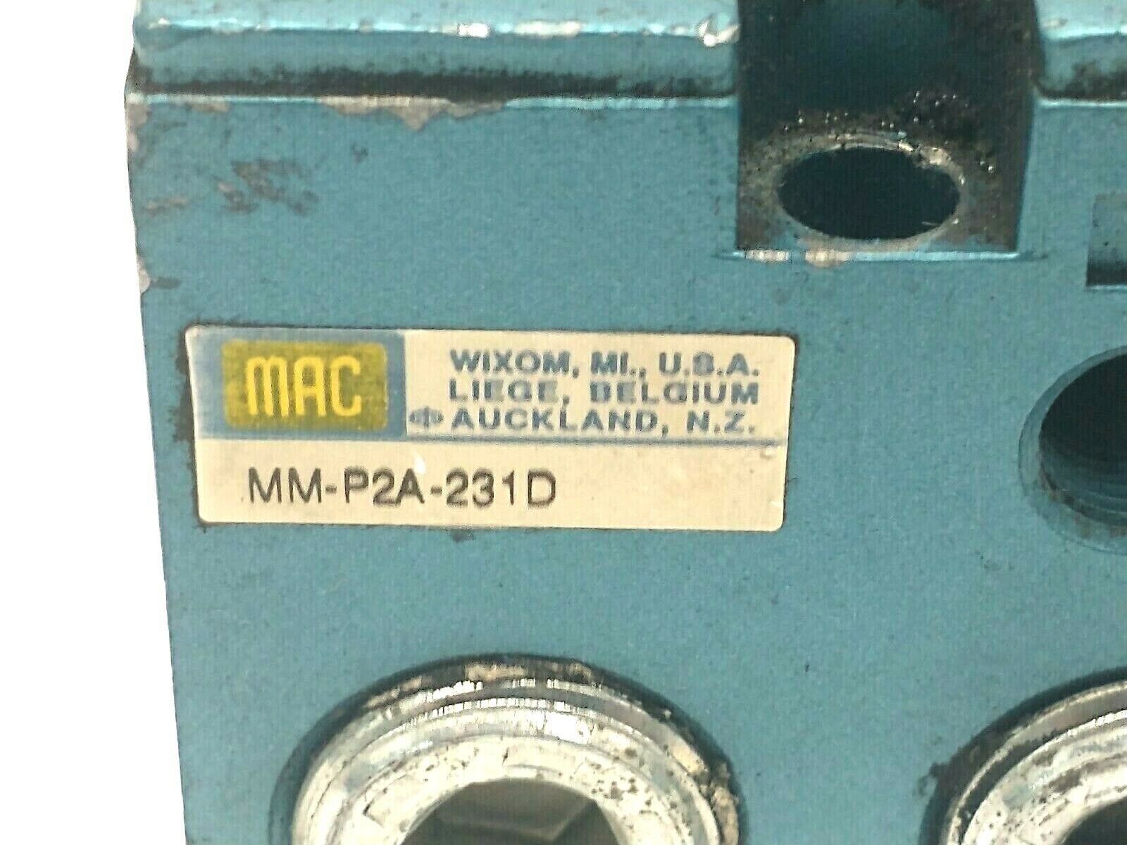 MAC Valves MM-P2A-231D Manifold Base 1/2" NPTF - Maverick Industrial Sales