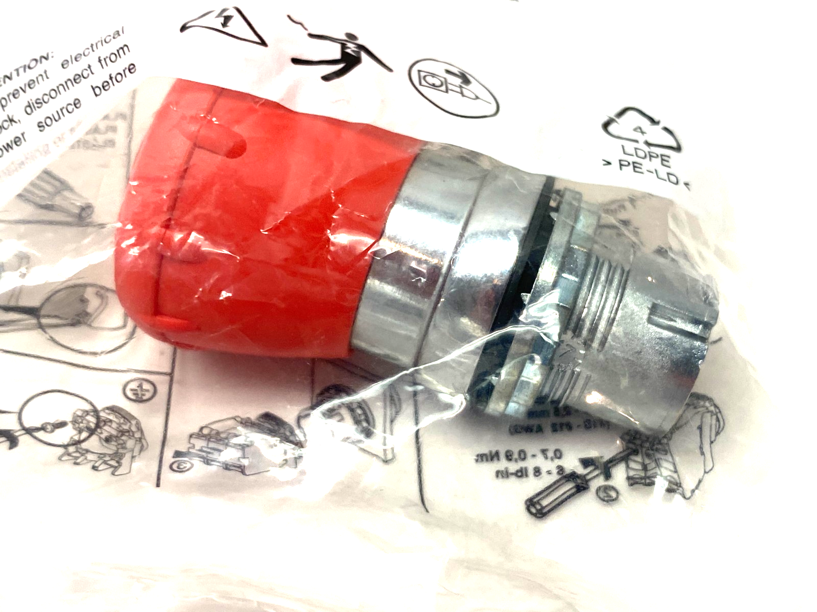 Allen Bradley 800FM-LMT44 Ser. B Twist-to-Release Illuminated Pushbutton 40mm - Maverick Industrial Sales