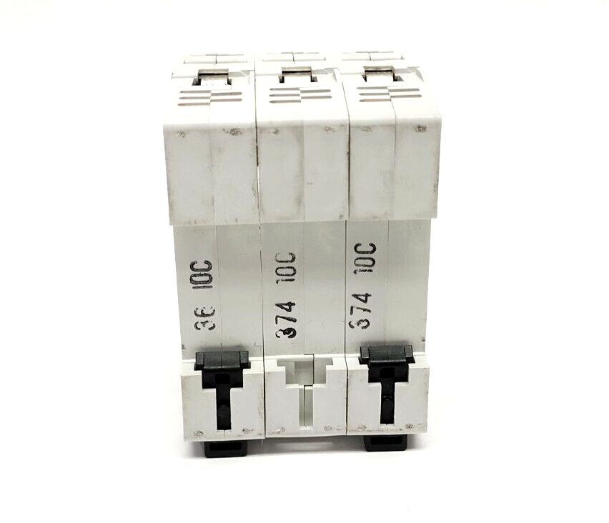 FAZ-3-C10,FAZ-3 C10 | Moeller FAZ-3-C10 Miniature Circuit Breaker 3-Pole 10A 480Y/277VAC - Used - Maverick Industrial Sales