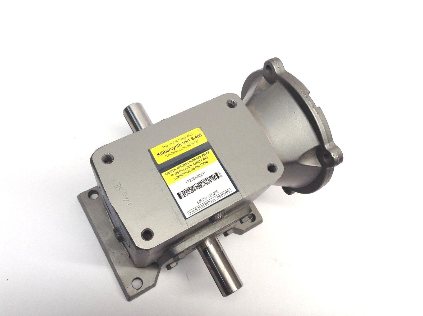 Boston Gear F721B40KB5H Speed Reducer Dual Output Gear 40:1 Ratio 0.81HP - Maverick Industrial Sales