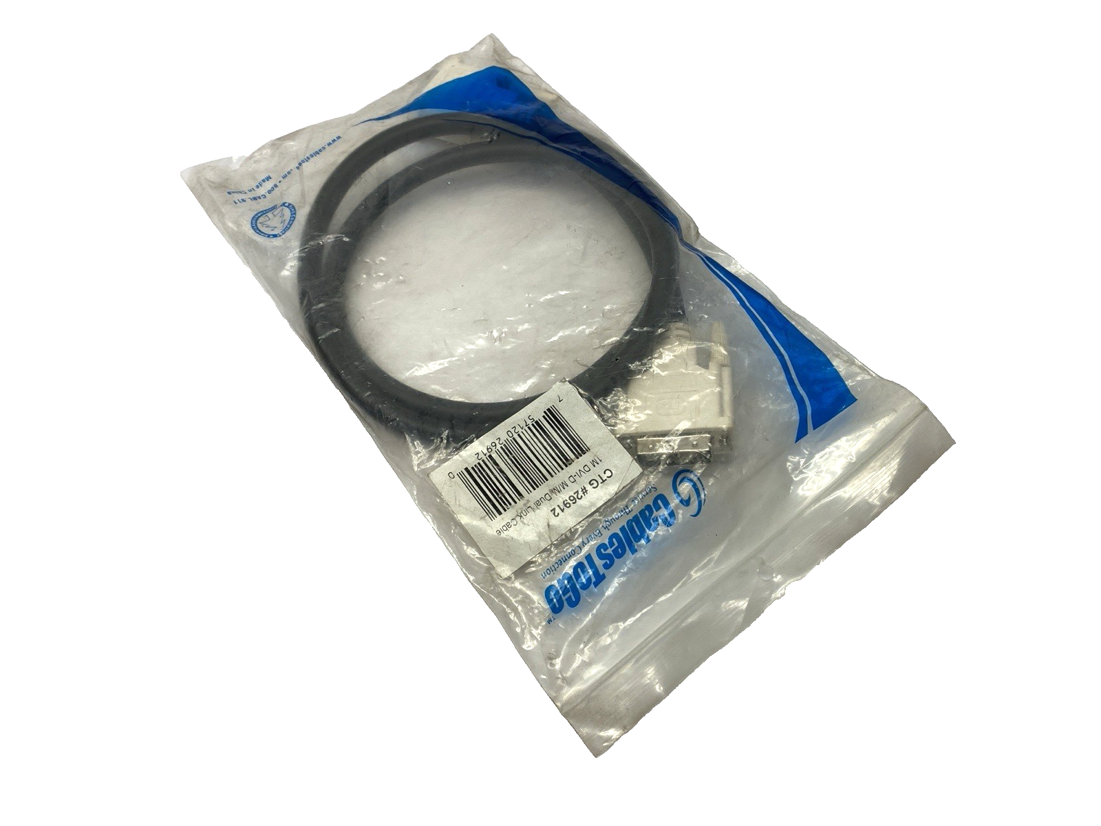 26912 | C2G Dual Link Digital Video Cable DVI-3 Male/Male 1m - New - Maverick Industrial Sales