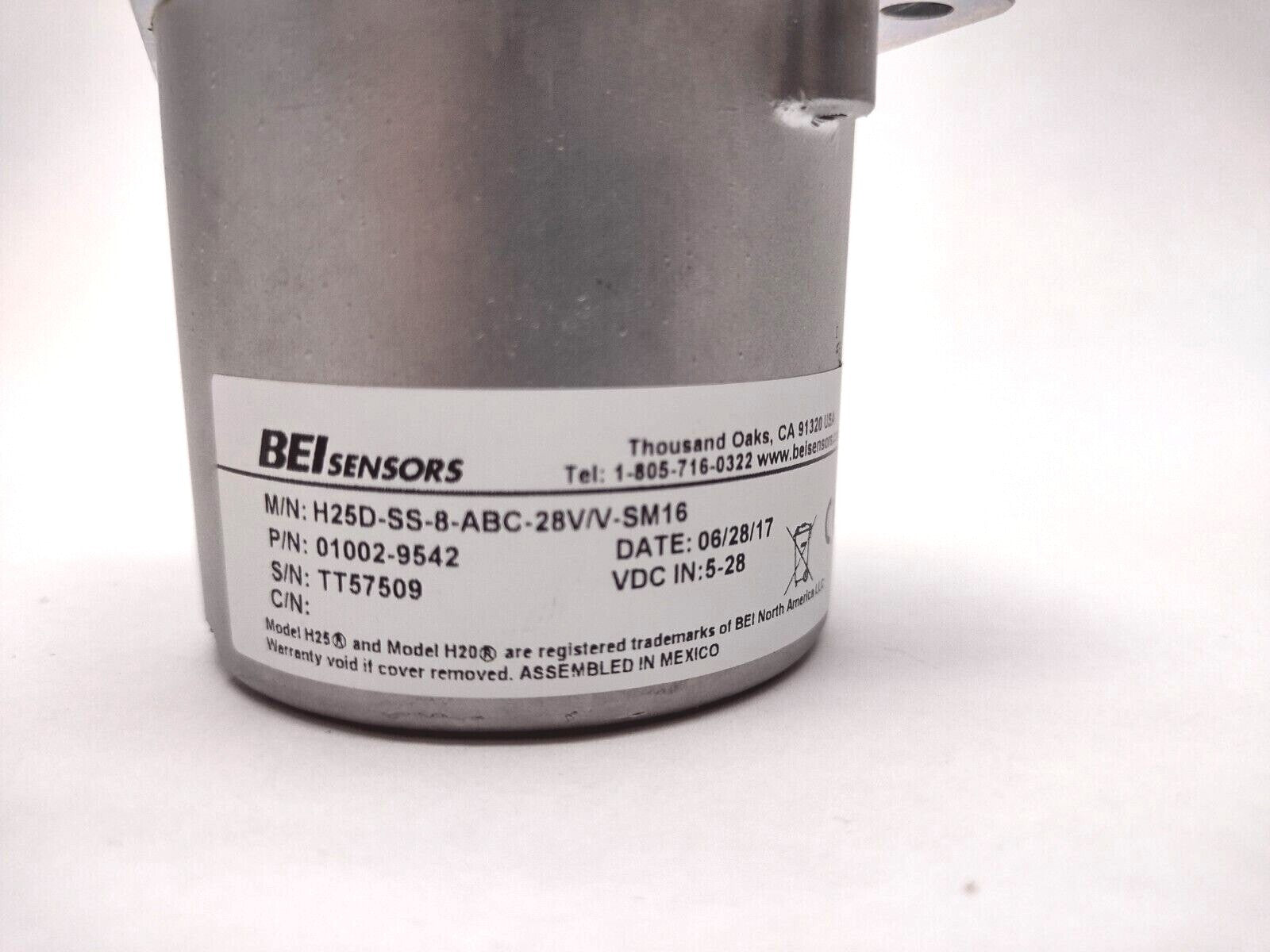 BEI H25D-SS-8-ABC-28V/V-SM16 Incremental Rotary Optical Encoder 01002-9542 - Maverick Industrial Sales