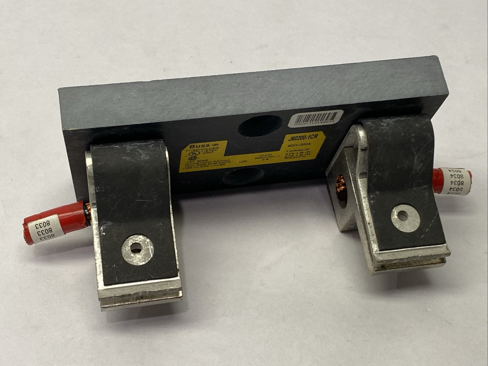Cooper Bussmann J60200-1CR JM Modular Fuse Holder Block 1-Pole 200A 600V - Maverick Industrial Sales