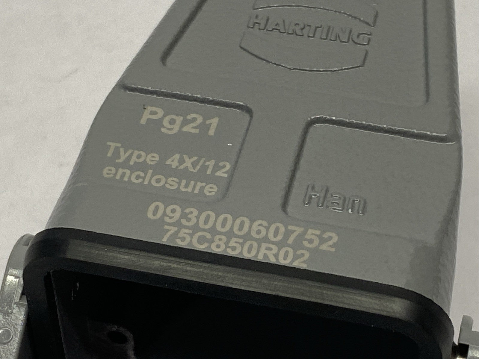 Harting Han B Hood Coupler HC 1 Lever PG 21 Cable Hood 09300060752 - Maverick Industrial Sales