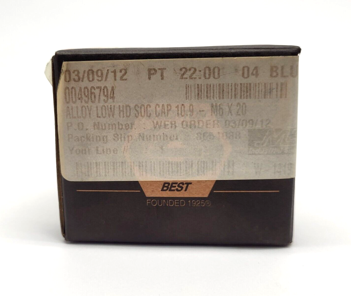 Brighton-Best M6-1.00x20mm Low Head Socket Cap Alloy, LOT OF 94 - Maverick Industrial Sales