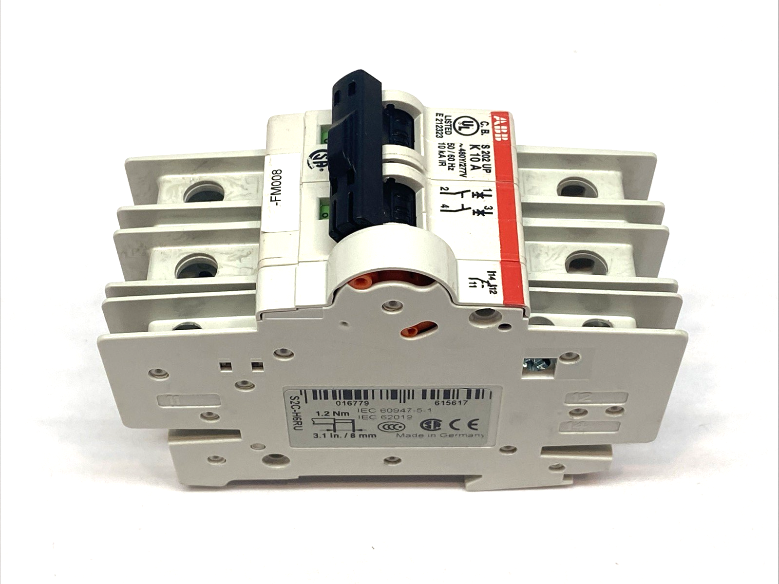 ABB S202UP-K10A Circuit Breaker 2-Pole 480Y/277VAC 50/60HZ 10kA - Maverick Industrial Sales