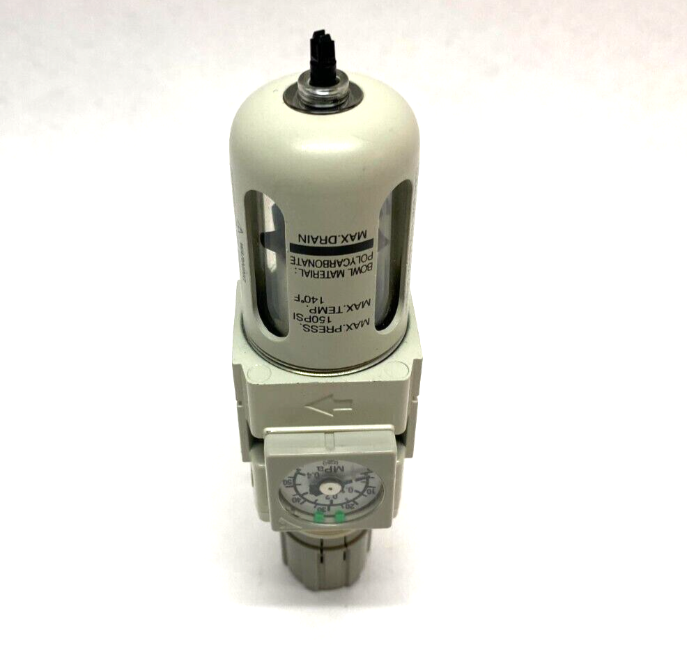 SMC AW20K-N02E-1CZ-B Modular Filter Regulator 1/4" NPT MISSING DRAIN COCK - Maverick Industrial Sales