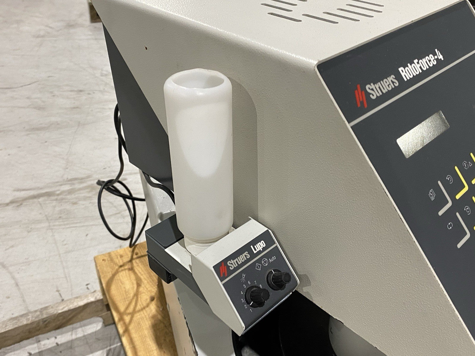 Struers 05286136 RotoPol-35 Lab Polishing/Grinder w/ 05256136 RotoForce-4 Head - Maverick Industrial Sales