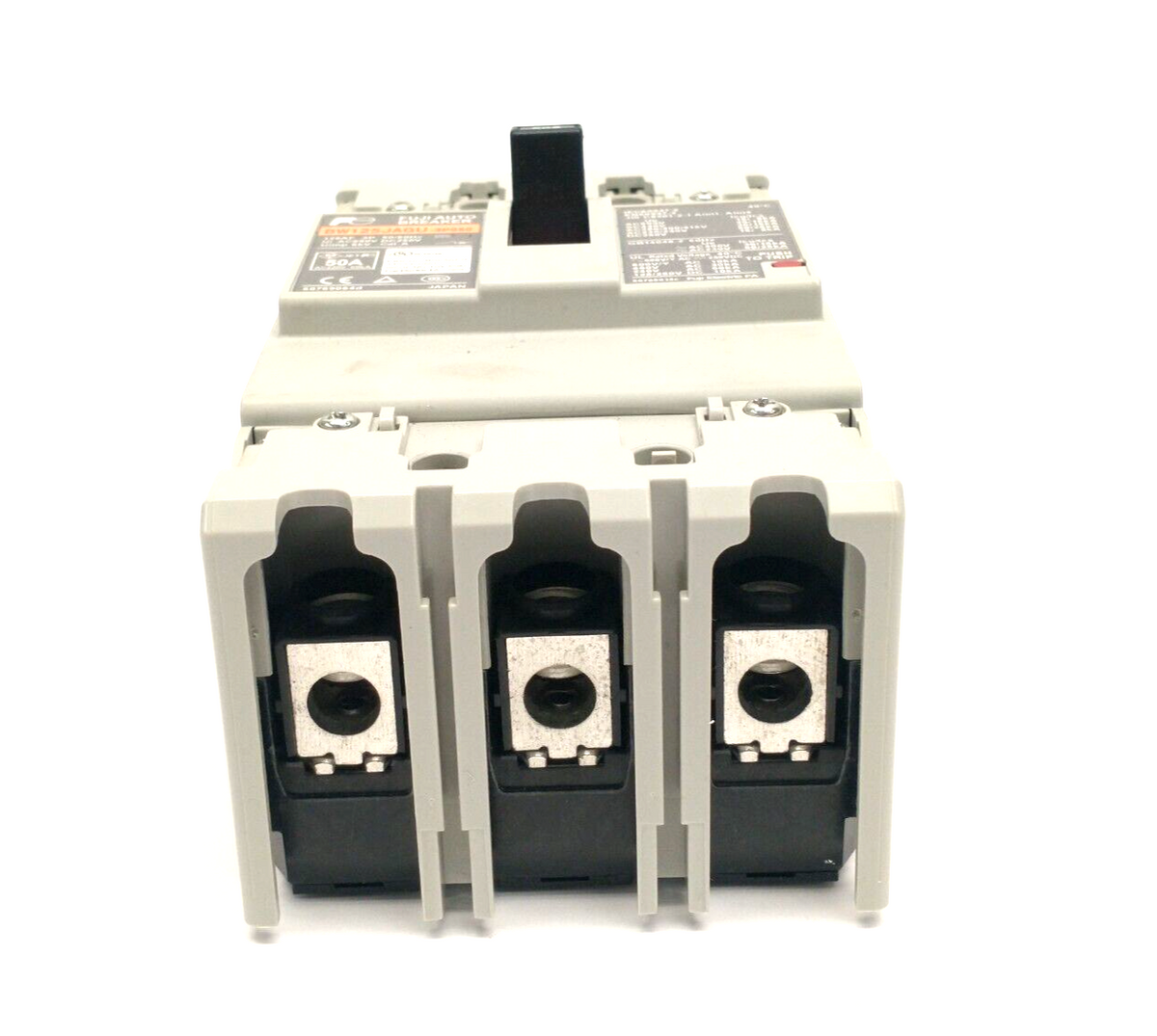 BW125JAGU-3P050 | Fuji Thermal Magnetic Circuit Breaker 3P 50A 600VAC 250VDC - Used - Maverick Industrial Sales