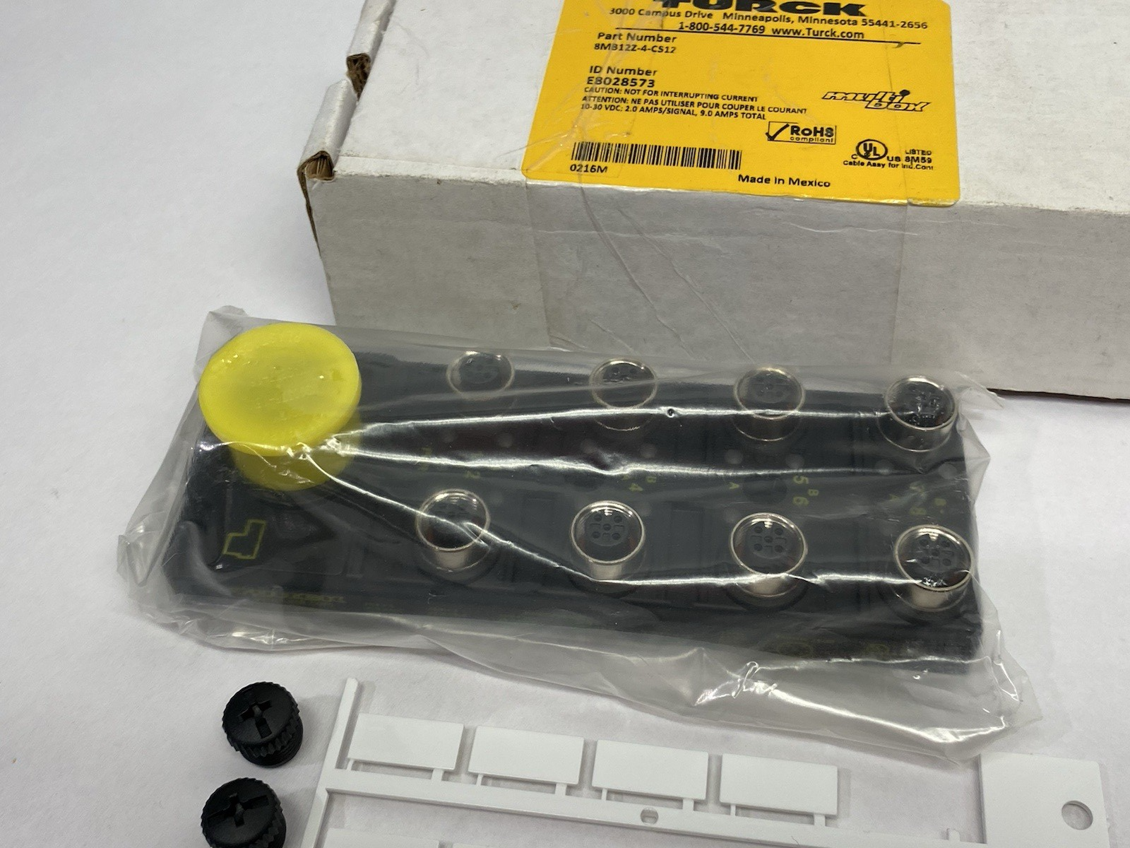 8MB12Z-4-CS12 | Turck multibox Junction Box, 8-Port M12, M23 Homerun, E8028573 - New Other - Maverick Industrial Sales