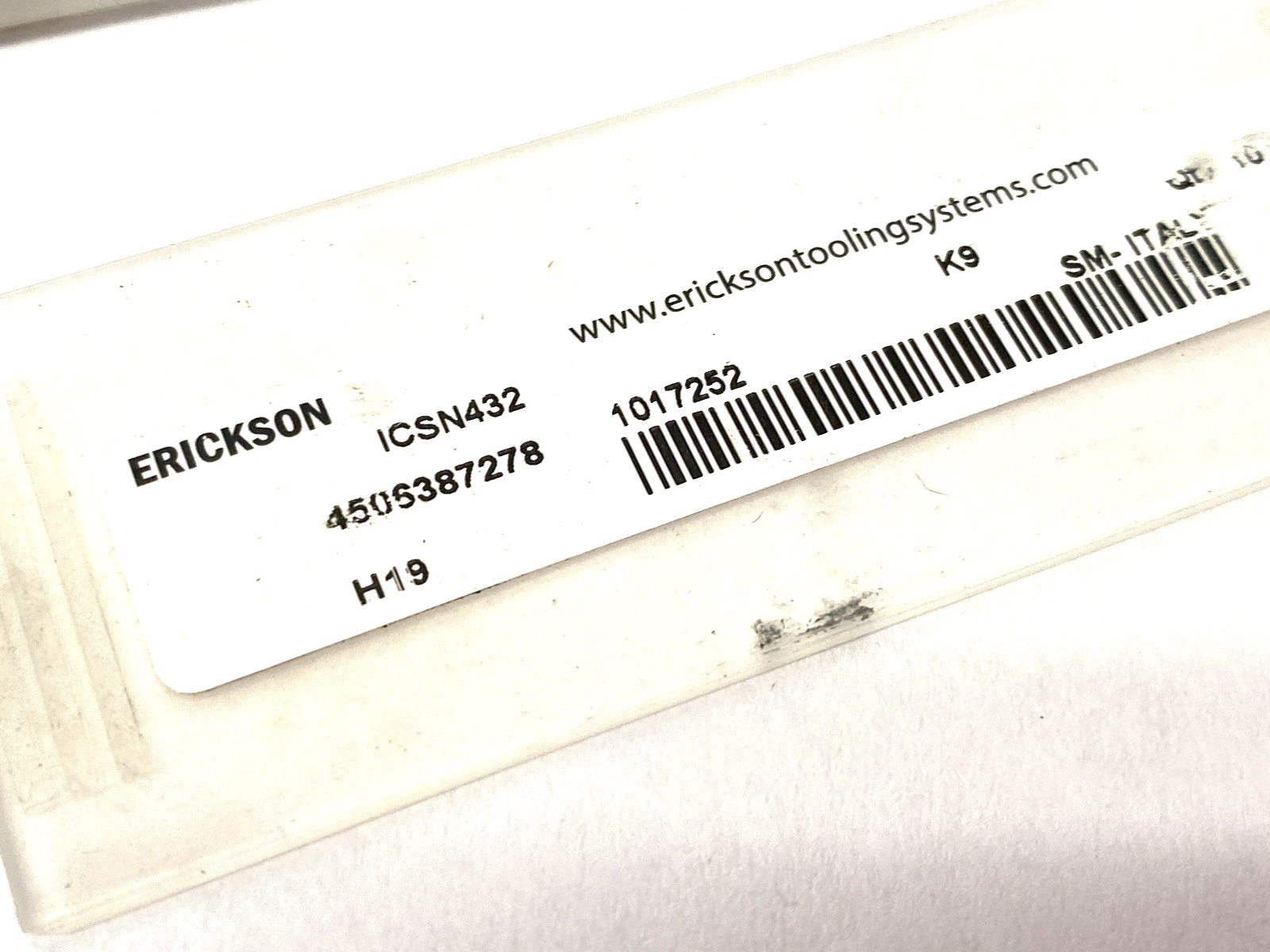 | Erickson ICSN432 Indexable Turning Shim Insert 1017252 PKG OF 4 - New – Open box - Maverick Industrial Sales