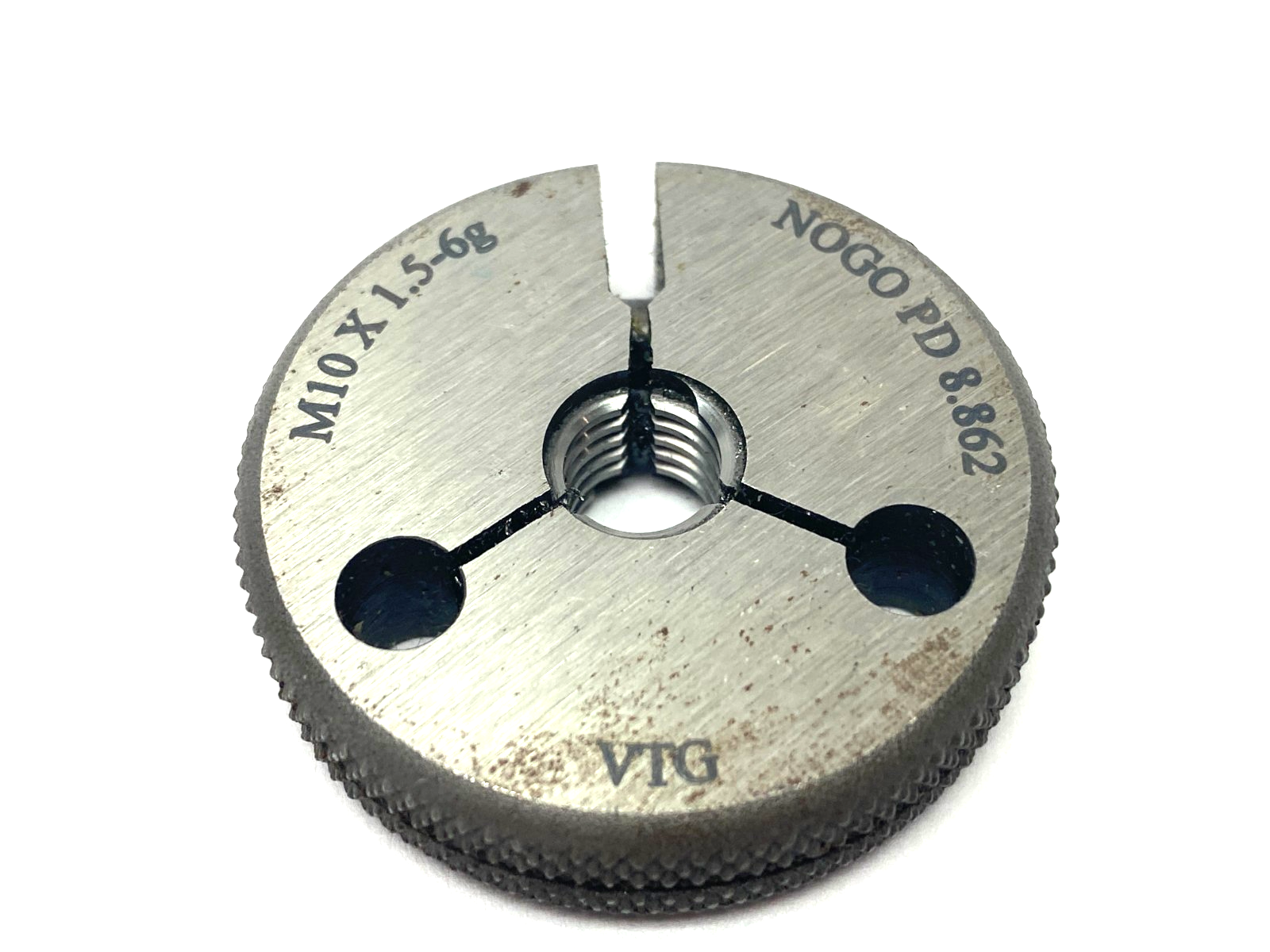 Vermont Gage 362125520 Threaded Ring Gauge M10x1.5-6G NOGO PD 8.862 - Maverick Industrial Sales
