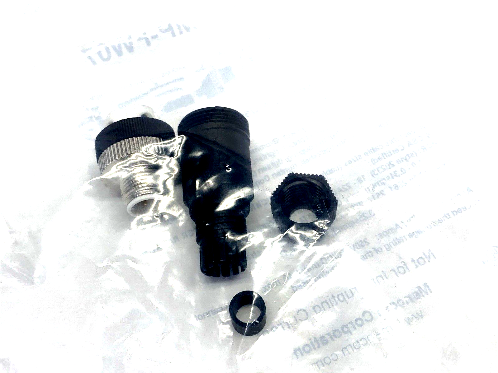 Mencom MDE45-4MP-FW07 Field Wireable Connector M12 Male 4-Pin D-Code, PG07 - Maverick Industrial Sales