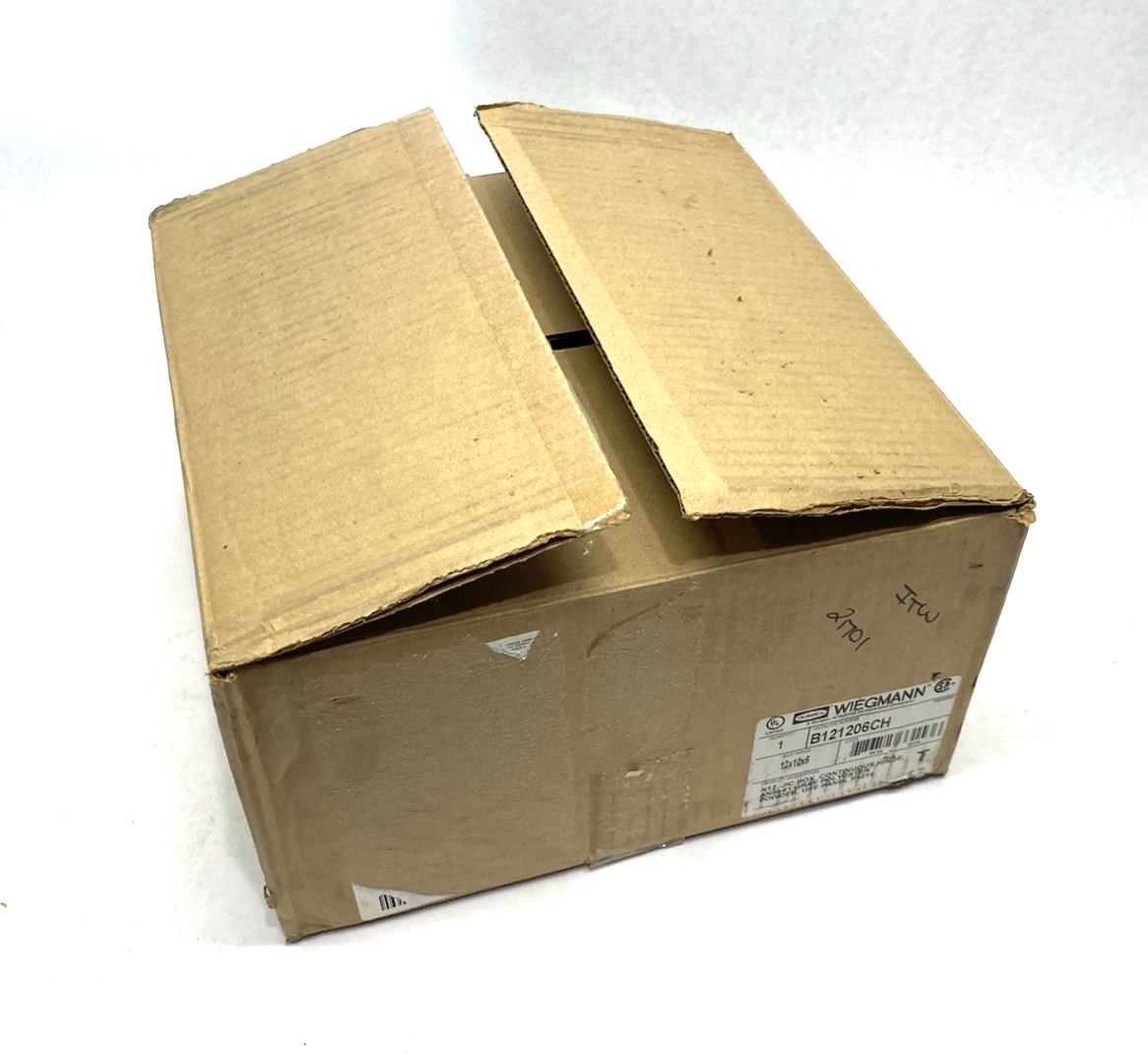 Hubbell Wiegmann B121206CH N12 JIC Continuous Hinge 12X12X6 Carbon Steel - Gray - Maverick Industrial Sales