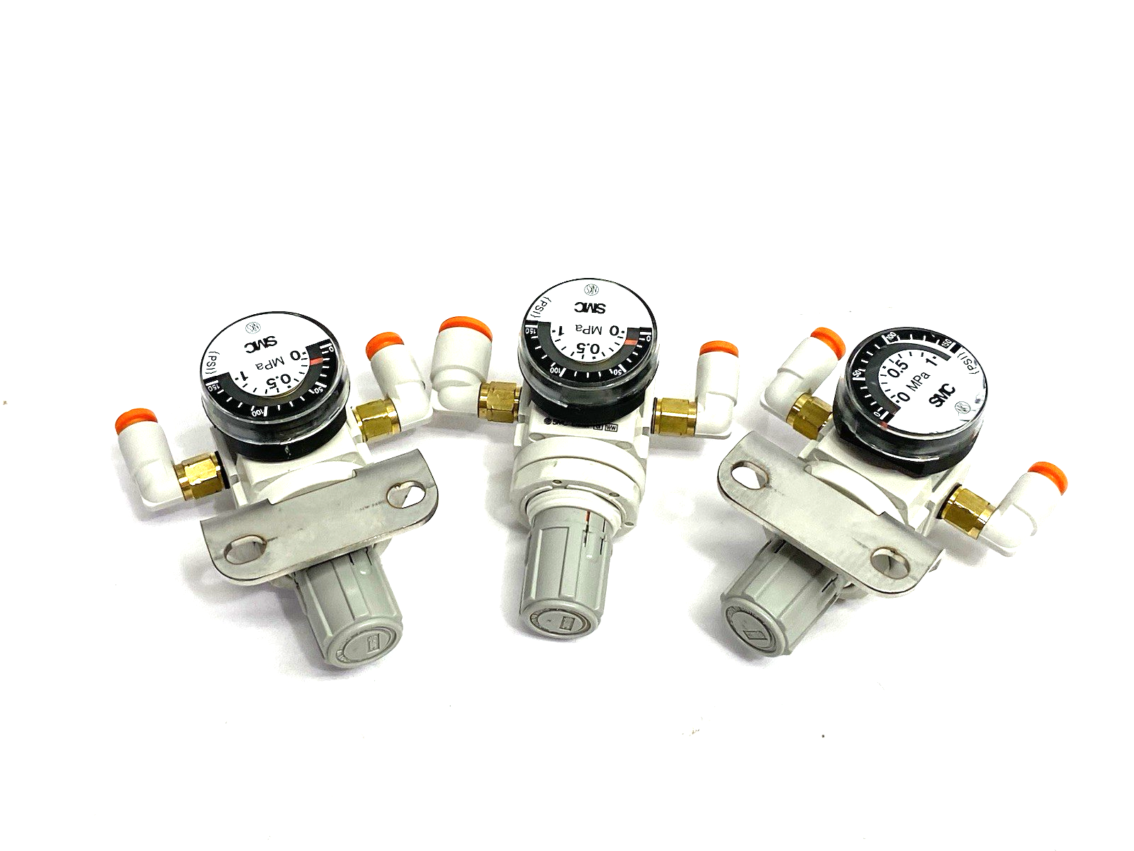 AR10-M5GH-Z-A | SMC Miniature Modular Regulator M5 Ports AR MASS PRO, LOT OF 3 - Used - Maverick Industrial Sales
