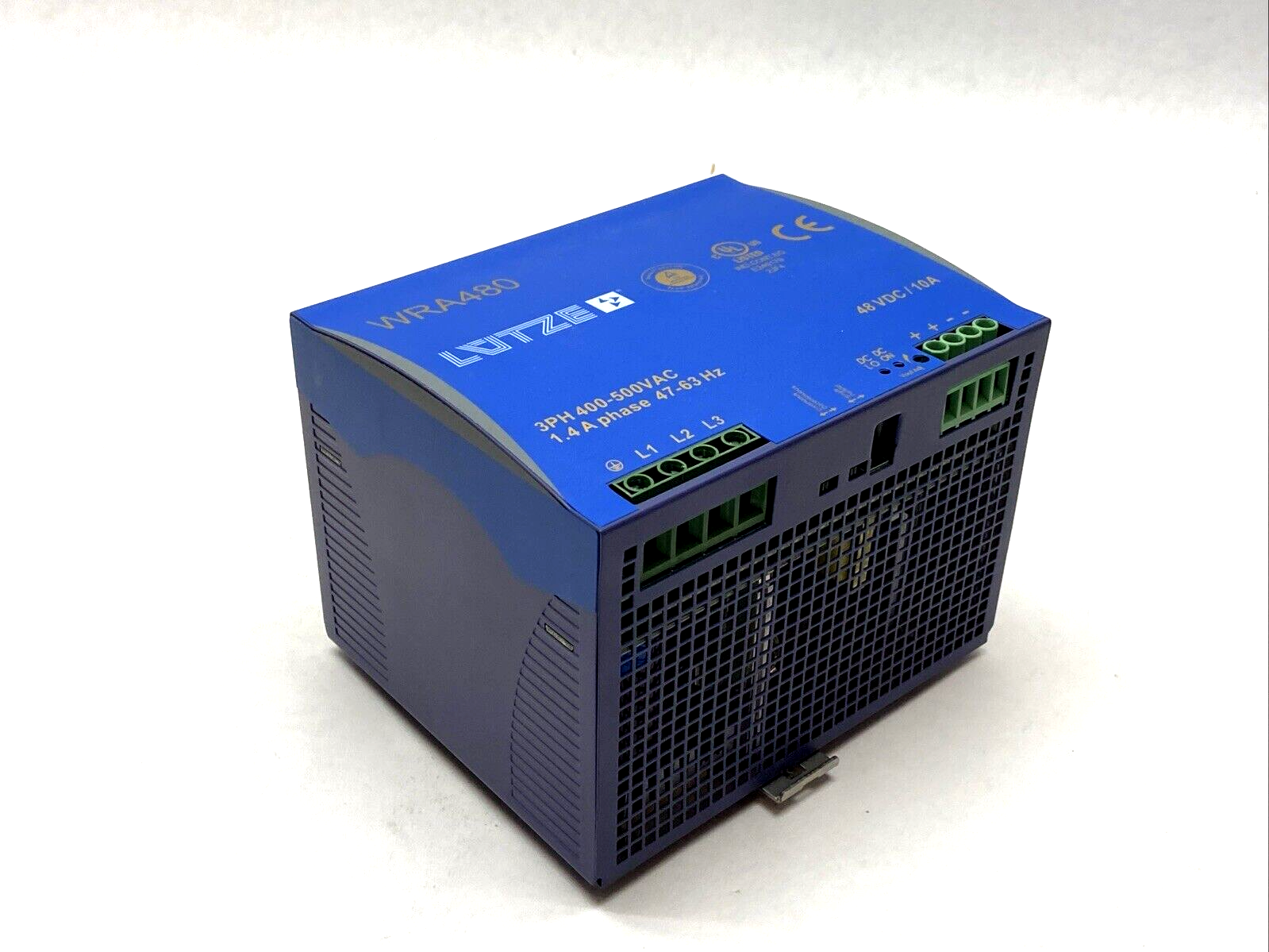 LUTZE WRA480-48 Power Supply 3-Phase 480W 48V 10A 722809 - Maverick Industrial Sales
