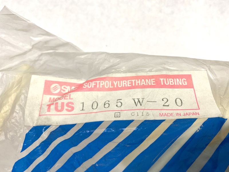 SMC TUS1065W-20 White Soft Polyurethane Tubing 10mm OD x 6.5mm ID x 20mm Length - Maverick Industrial Sales