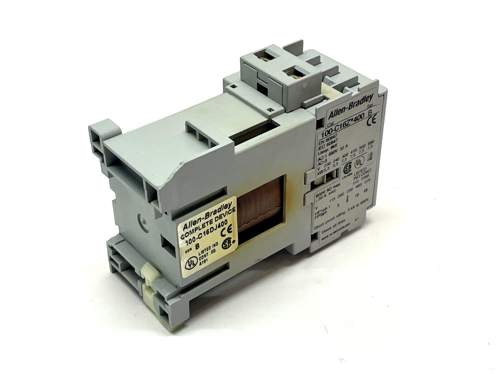 Allen Bradley 100-C16DJ400 Ser. B General Purpose Contactor - Maverick Industrial Sales