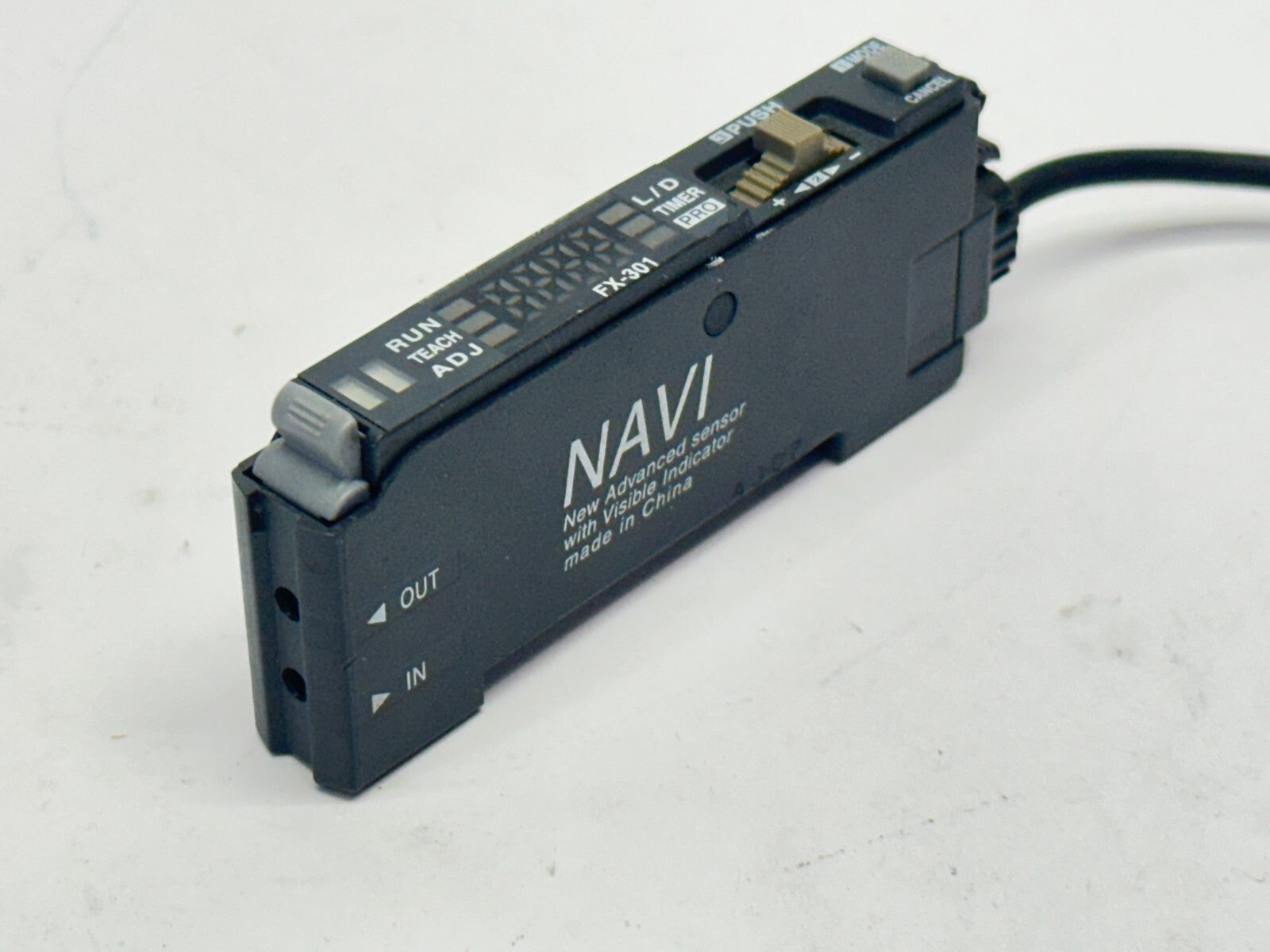 Sunx FX-301 Navi Fiber Sensor MISSING COVER - Maverick Industrial Sales
