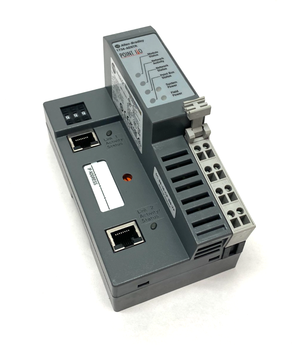1734-AENTR | Allen Bradley Ser. C 2-Port EtherNet/IP I/O Adapter Module - New – Open box - Maverick Industrial Sales